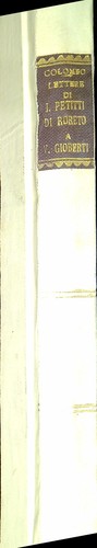 Lettere petitti di - i.,