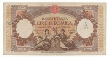 10000 LIRE  REPUBBLICHE MARINARE REGINE DEL MARE DECR  21/11/1955
