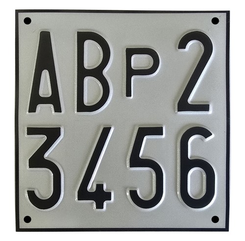 Targa auto prova - auto,
