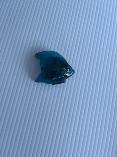 Deep turquoise poisson lalique - turquoise,