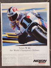 ADVERTISING PUBBLICITA' CASCO NOLAN N44 SITO PONS CAMPIONE DEL MONDO 88/89