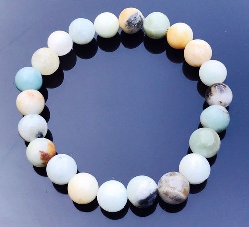 Bracciale amazzonite pietre - bracciale,