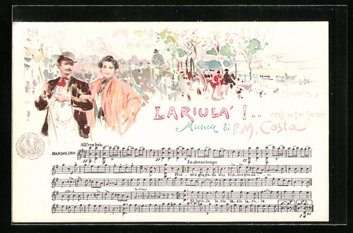 Cartolina artistica firmata - , p