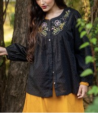 Top Gudrun Sjoden nero a pois