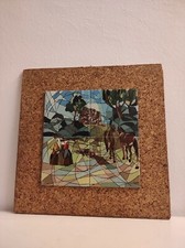 4 PIASTRELLE DECORI SARDEGNA, ALBISSOLA CERAMICHE D'ARTE