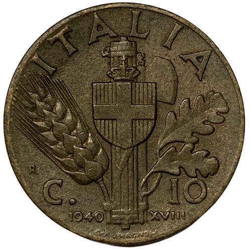 Centesimi 1940 xviii - 10,