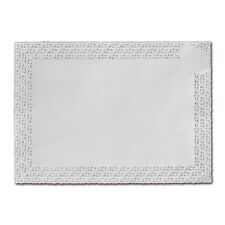 100 PIZZI MEC RETTANGOLARI CENTRINI SOTTOTORTA BIANCO PER ALIMENTI