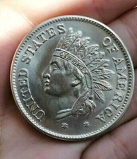 STATI UNITI 1 DOLLARO 1851 INDIANO  FALSO DI NOTEVOLE MANIFATTURA