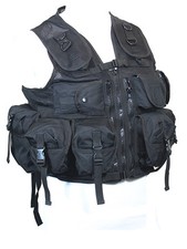 9 Tasca Nero Tattico Vest -
