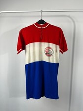 Maglia ciclismo vintage Peugeot URC lana zip tricolore Francia retrò bici