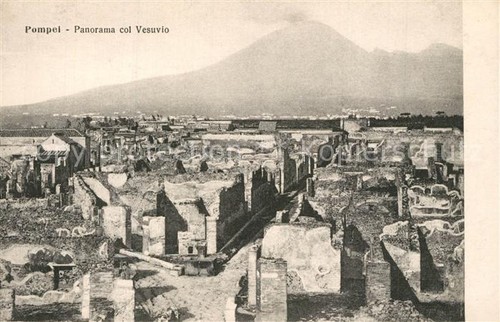 Pompei panorama col - panorama, vesuvio