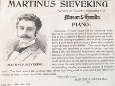 Pubblicità stampa pianista