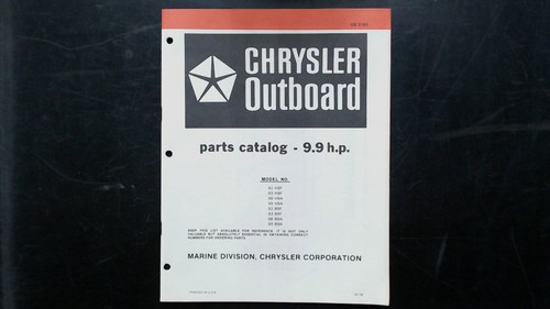Catalogo ricambi fuoribordo