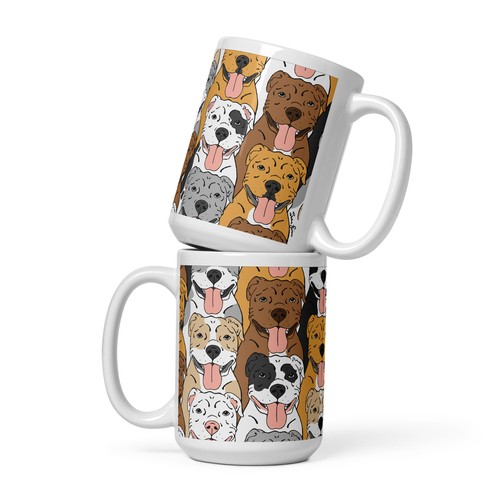 Pit bull terrier dog - dog, pattern