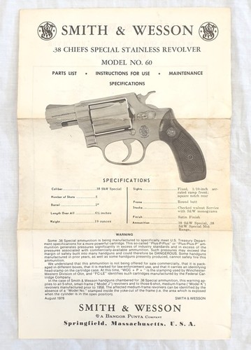 Manuale smith wesson model - manuale, &