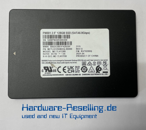 Samsung pm881 128gb - 128gb, ssd