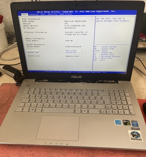 Asus n550j i7 - 15,6”,