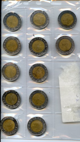 Anni 12 monete da - 80/90,