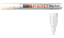 FAREN PAINT MARKER PENNARELLO INDELEBILE A VERNICE COLORE BIANCO PUNTA MEDIA