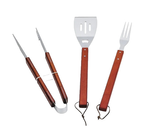 Set utensili barbecue woody - set,