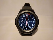 Samsung Gear S3 Frontier Cassa 46mm Nera, Cinturino Nero Smartwatch - Grigio...