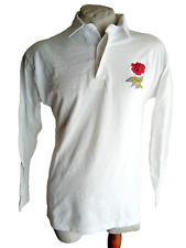 Maglia rugby inghilterra shirt rosa jersey maillot cotone size L vintage
