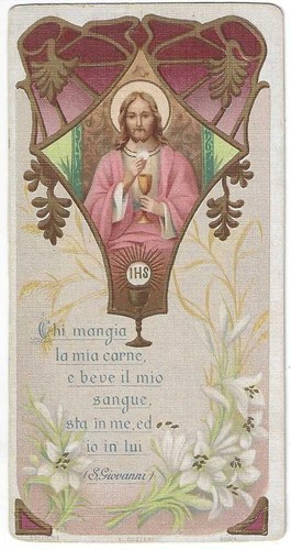 Gesù con calice in ricordo - gesù,