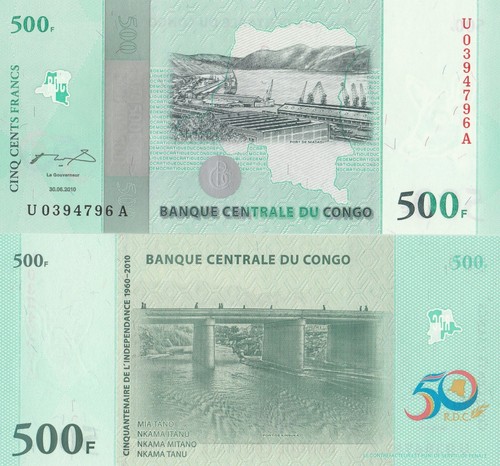 Banconota congo 500 - banconota, franchi