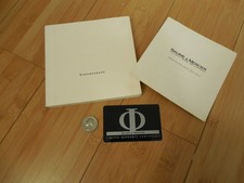 CRONOGRAFO BAUME MERCIER DA COLLEZIONE LIBRETTI MANUALI + SCHEDA APERTA