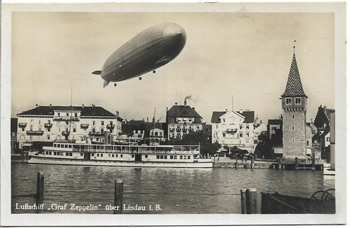 Germany zeppelin w postcard - ,