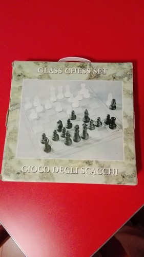 Scacchiera vetro gioco da - vetro,
