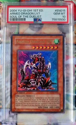 Psa yugioh armed dragon lv7 - psa,