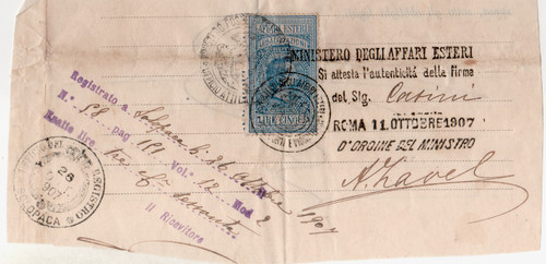 Marca bollo regno - da, affari