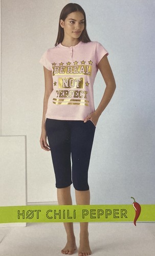 Pigiama corto donna cotone hot - corto,