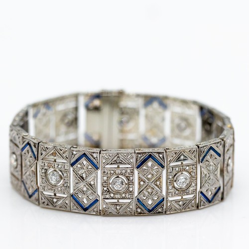 Bracciale 850 platino - 850, diamanti
