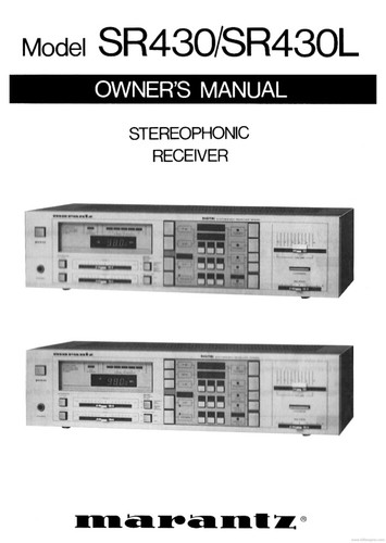 Marantz sr430 ricevitore - marantz,