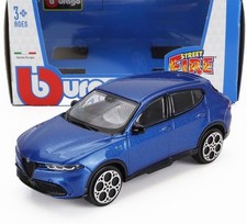 MODELLINO AUTO STATICO BURAGO ALFA ROMEO TONALE 2023 BLU MODELLISMO SCALA 1/43