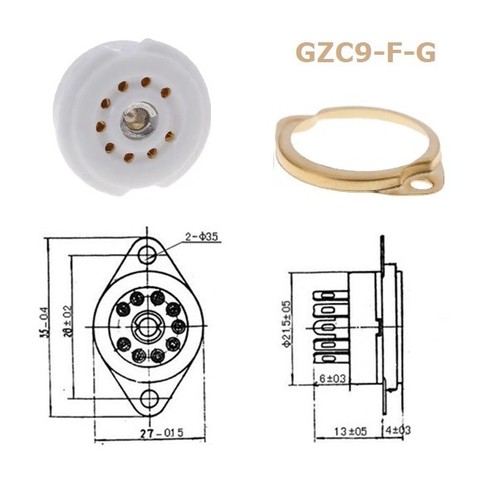 Zoccolo gzc9 noval gold - noval,