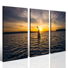 Quadro Canoa al Tramonto -