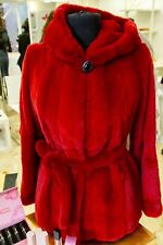 Pelliccia Di Visone Rasato Con Cappuccio Made In Italy ?? 