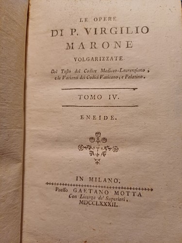 Libro antico eneide - antico, di