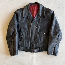 Giacca moto in pelle con tasca