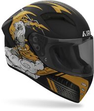 CASCO INTEGRALE 22.06 AIROH CONNOR ZEUS BLACK GOLD MATT  TG L