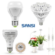 SANSI LED Lampadina per Piante a Spettro Completo Luce Diurna 10W/15W/24W/36W 