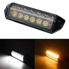 Luce Scena LED Bianca Ambra Avviso Stroboscopico Luminoso Tenda Lavoro Furgone Lampada 12V 24V