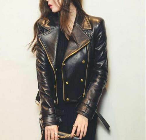 Giacca moto donna - moto, nera