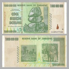 Banconote Zimbabwe da 1