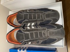 Geox Scarpe senza lacci Snake - Sneakers Uomo, Blu-grigio (Blue Grey), 46 EU-46