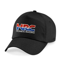 CAPPELLINO HONDA HRC RACING  RICAMATO SUL FRONTE, COTONE 100% NERO