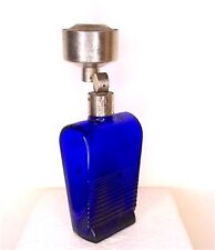 FELCE AZZURRA paglieri 50s italy bottiglia spray vintage vetro blu rara vuota